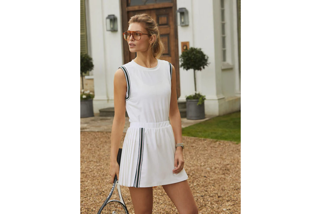 Woman in tennis outfit