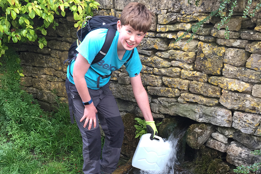 Wycliffe Pupil Takes on Water Challenge