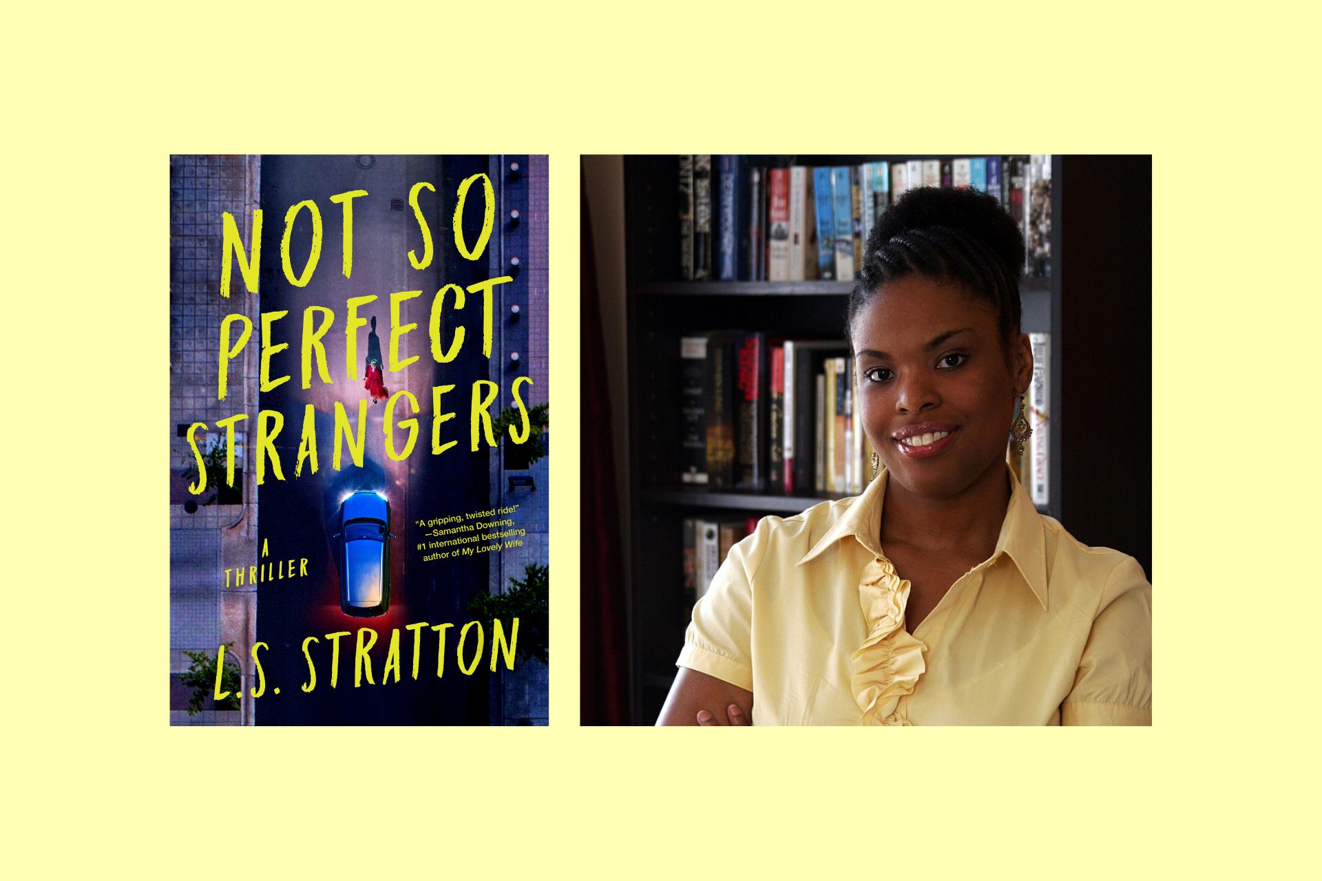 Not So Perfect Strangers book cover and L. S. Stratton headshot