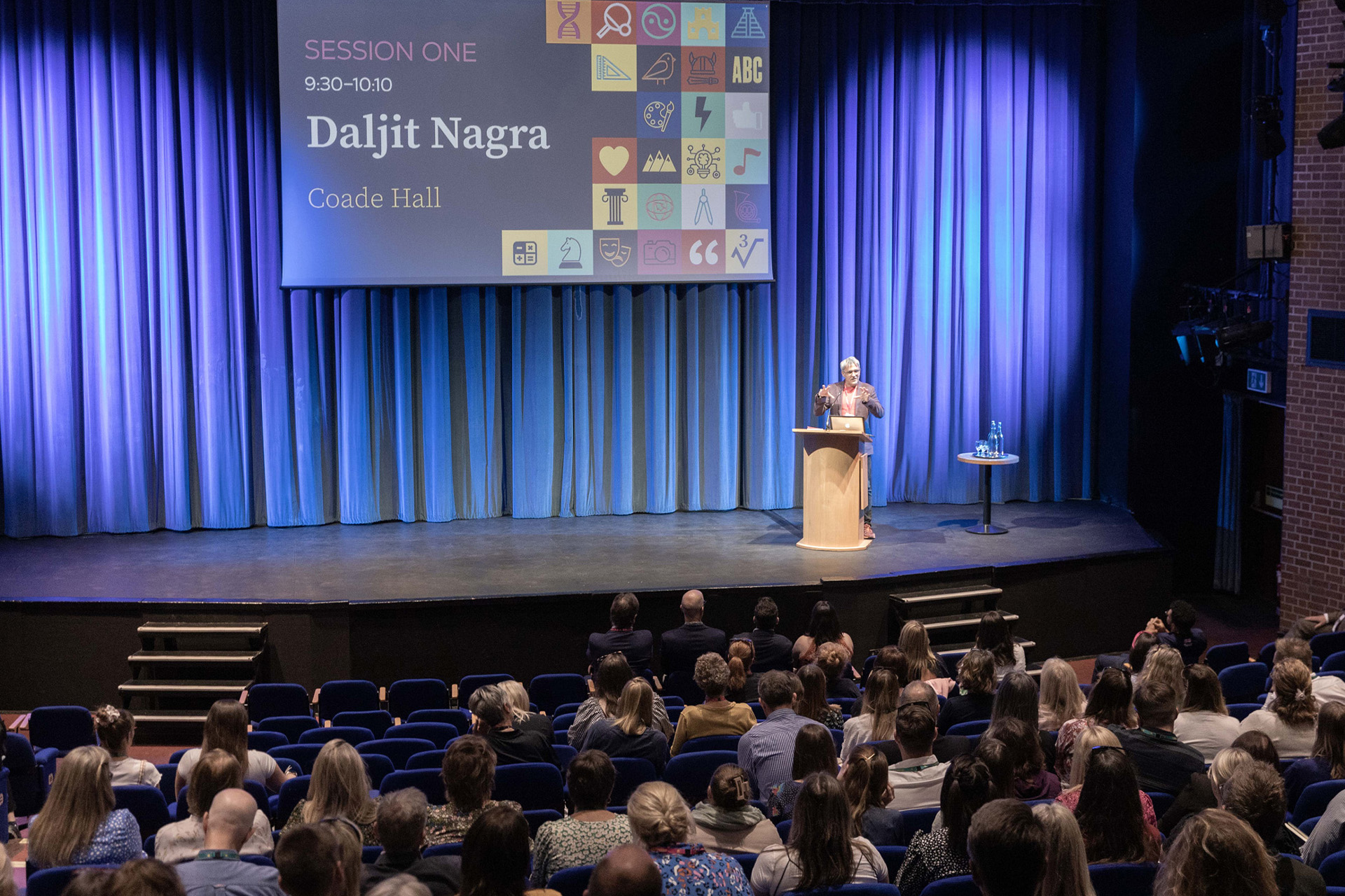 Daljit Nagra gave the keynote speech at the Bryanston Education Summit 2023