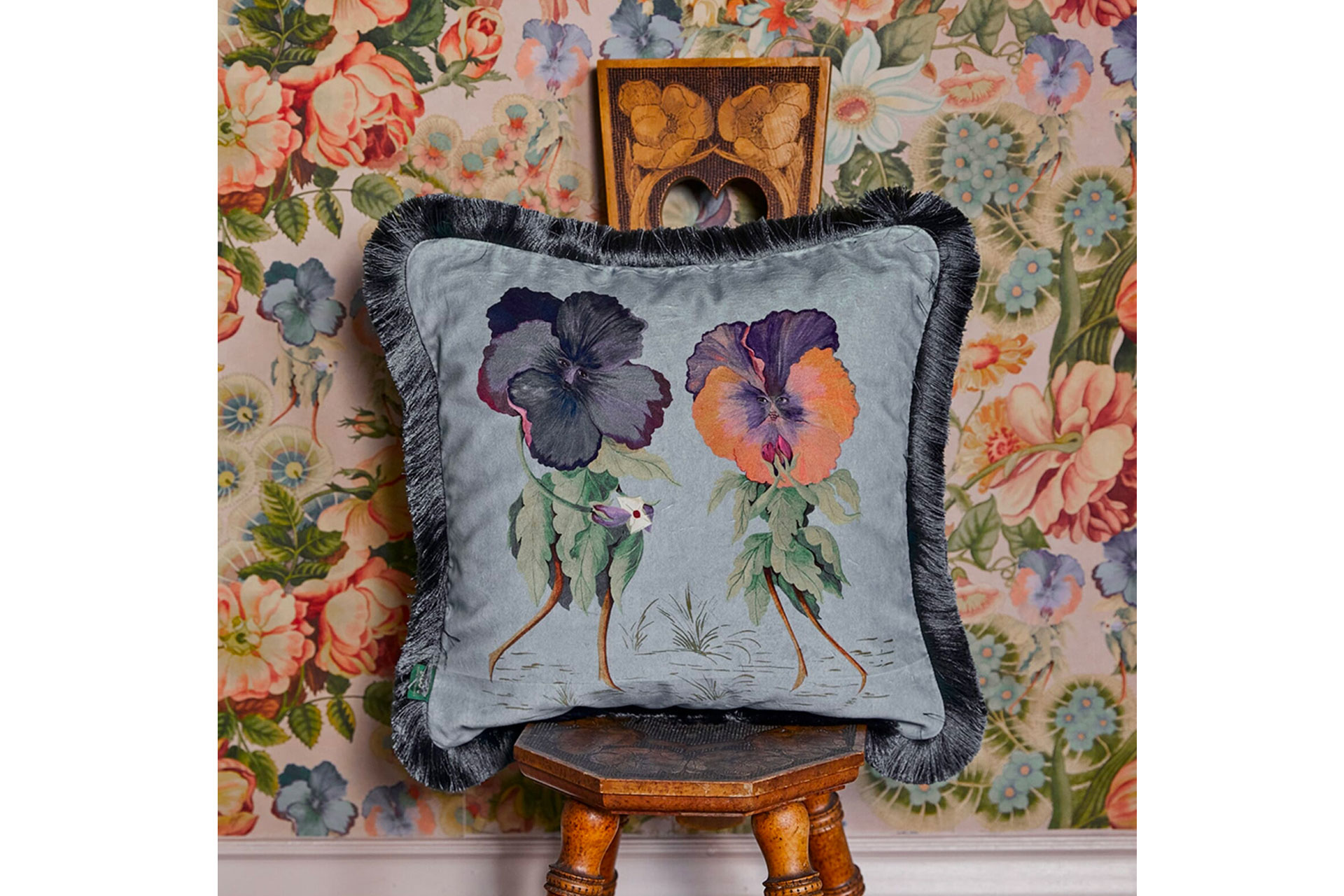 House of hackney floral cushion