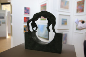 Tasing money for bursary funds - Sculpture from the Highfield and Brookham Schools Art Exhibition
