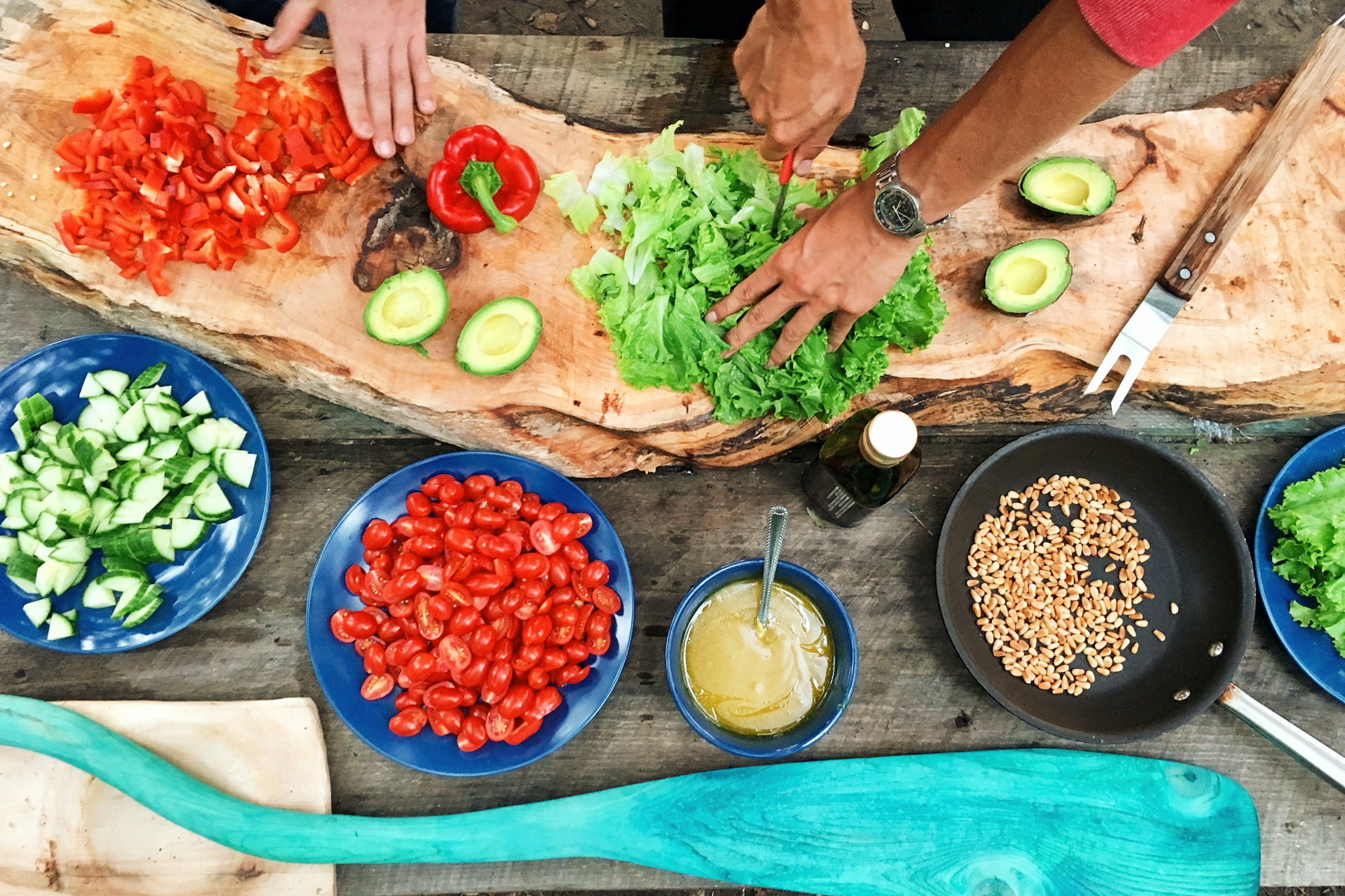 Cutting vegetables