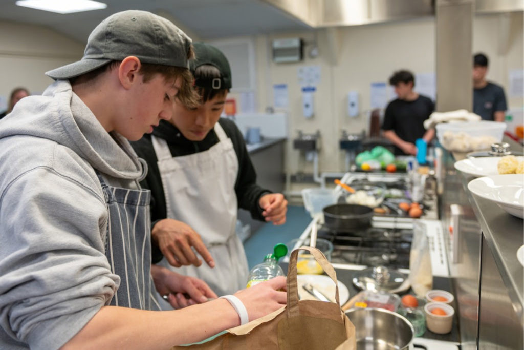 Pupils at the Junior Masterchef Competition