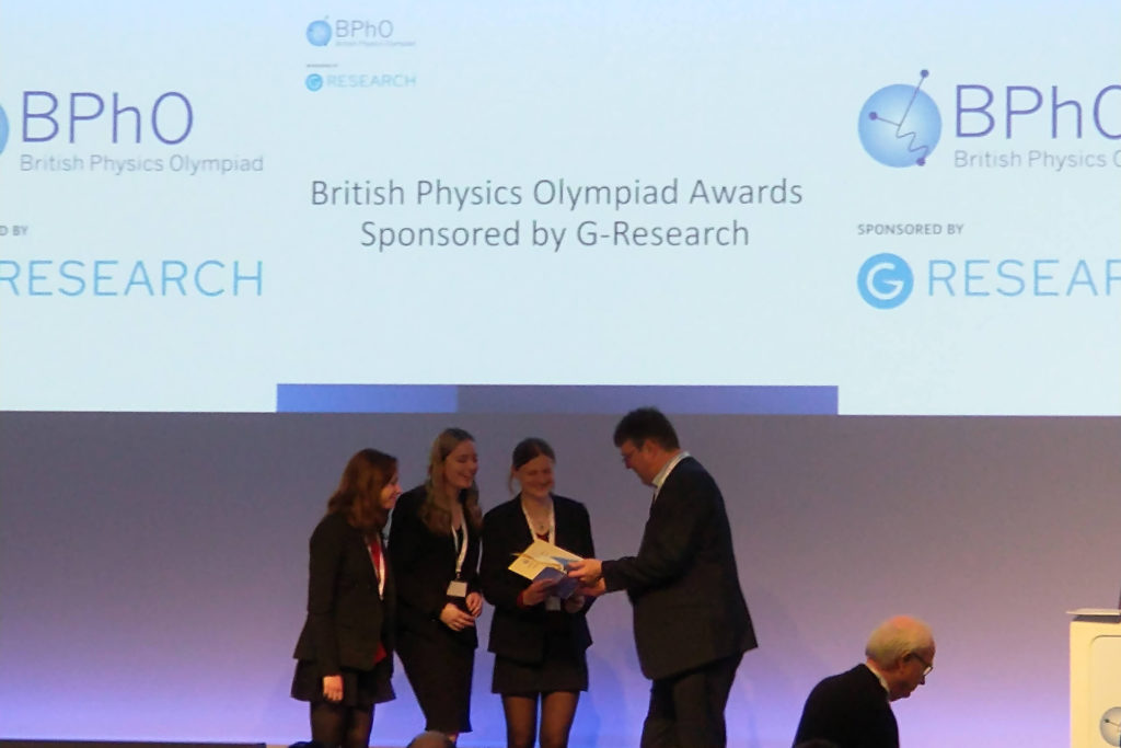 Lower Sixth Pupils collecting their award