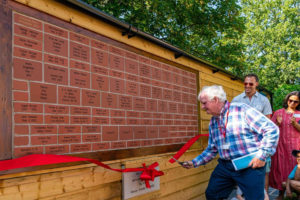 Richard Griffiths officially opening the swimming pool changing rooms
