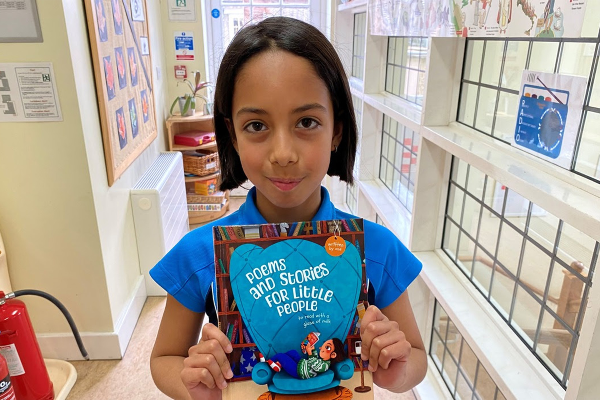 Miranda Sophia with her published book