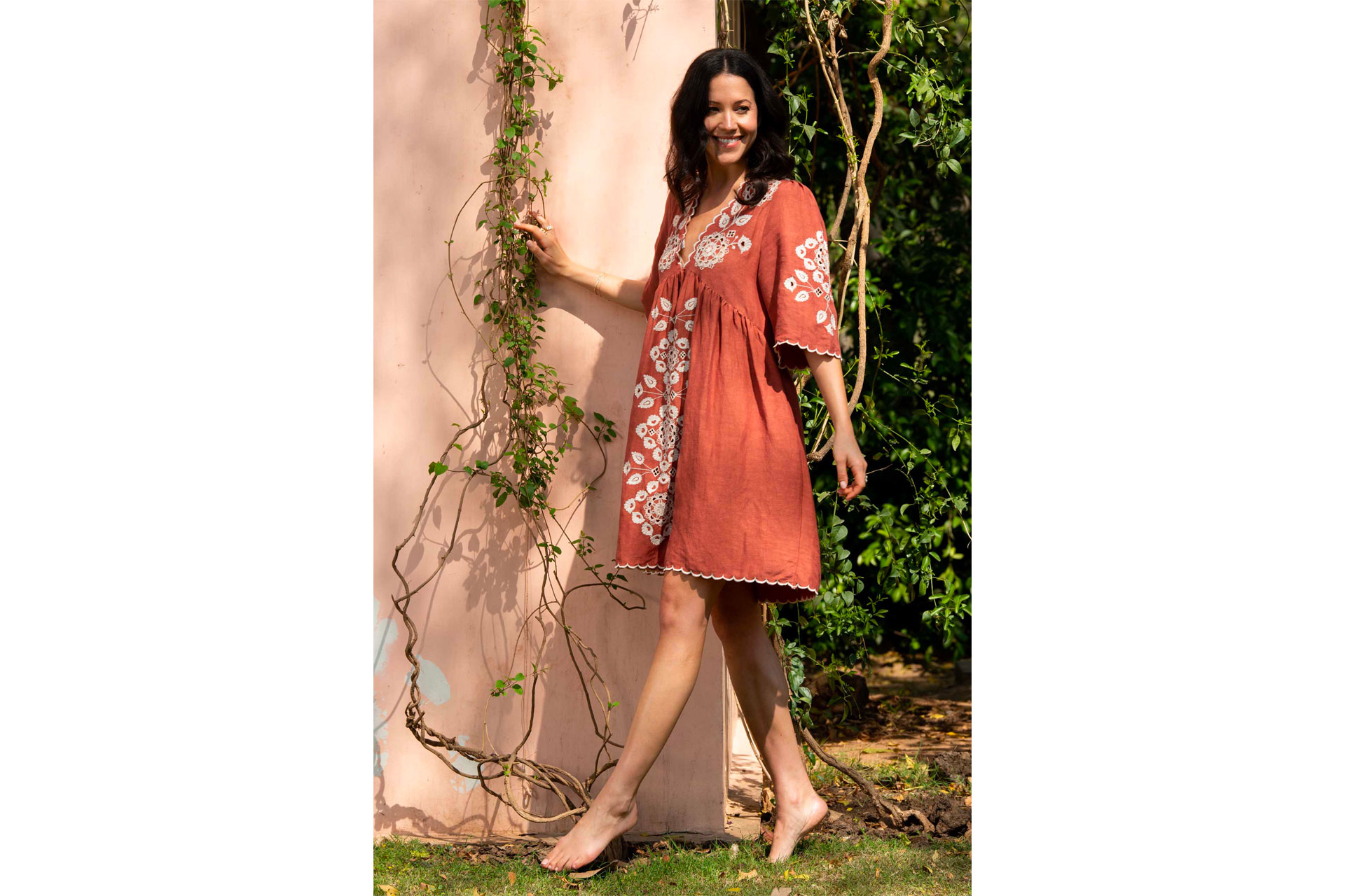 Raffya Arabella Embroidered Dress