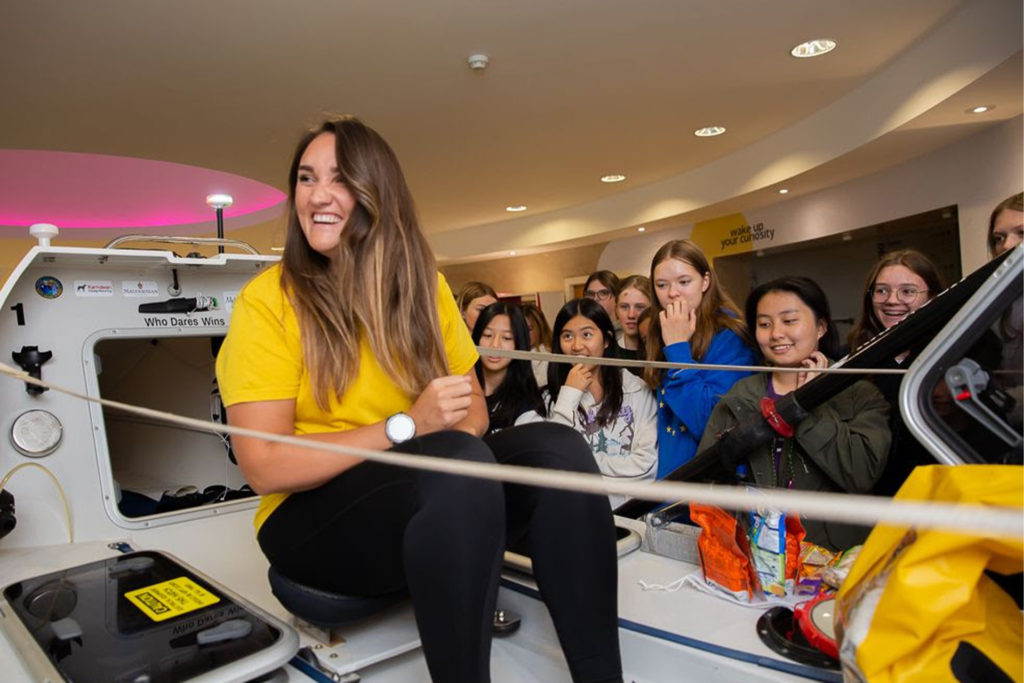 Lara visiting Malvern College