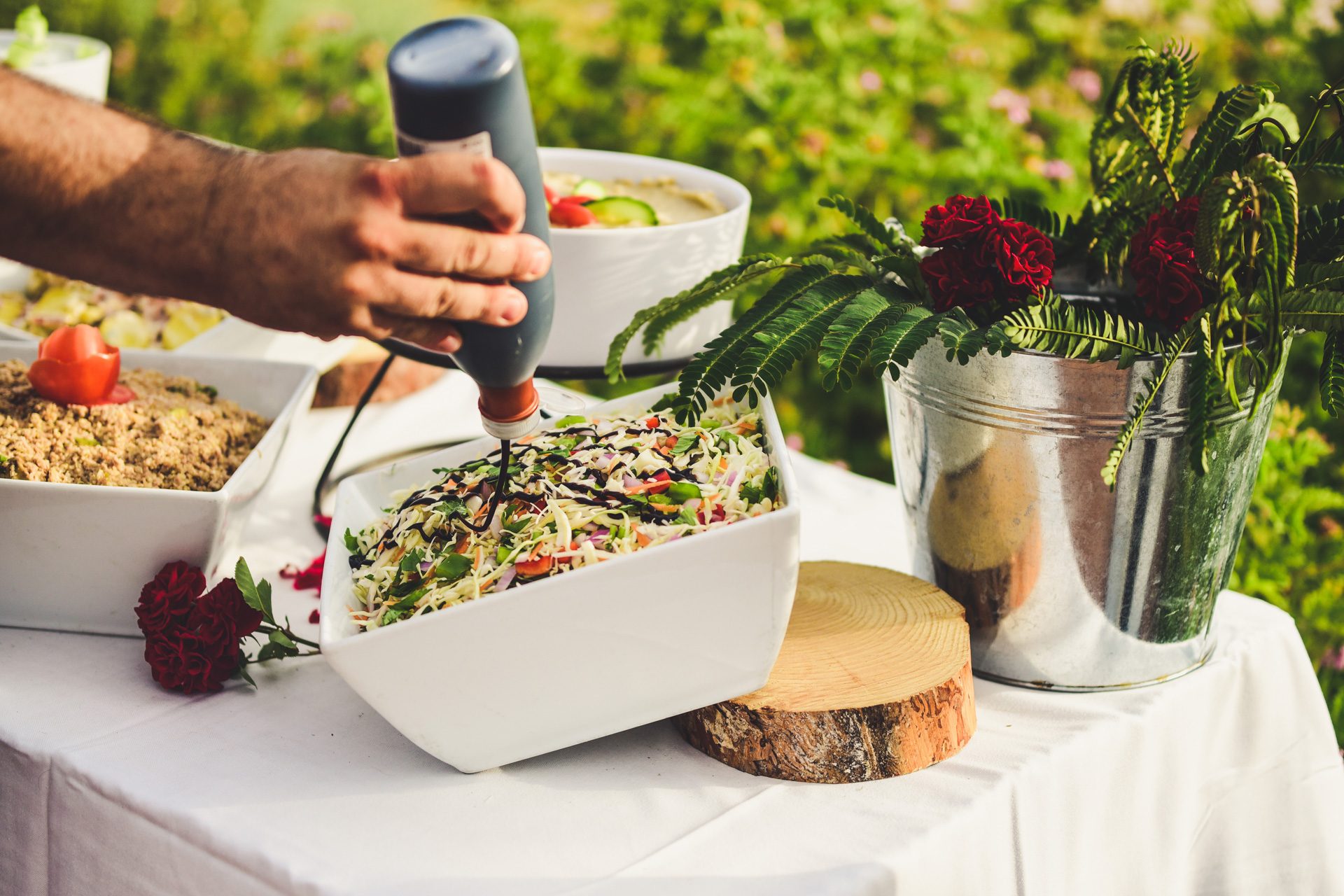 Salads at a BBQ