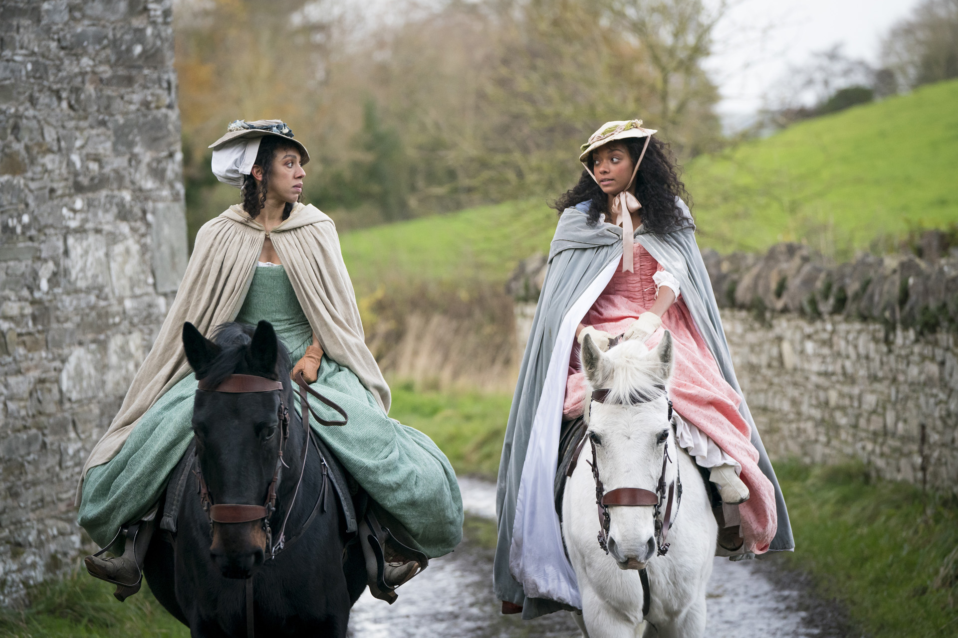 PEARL MACKIE as Honour and SOPHIE WILDE as Sophia Western