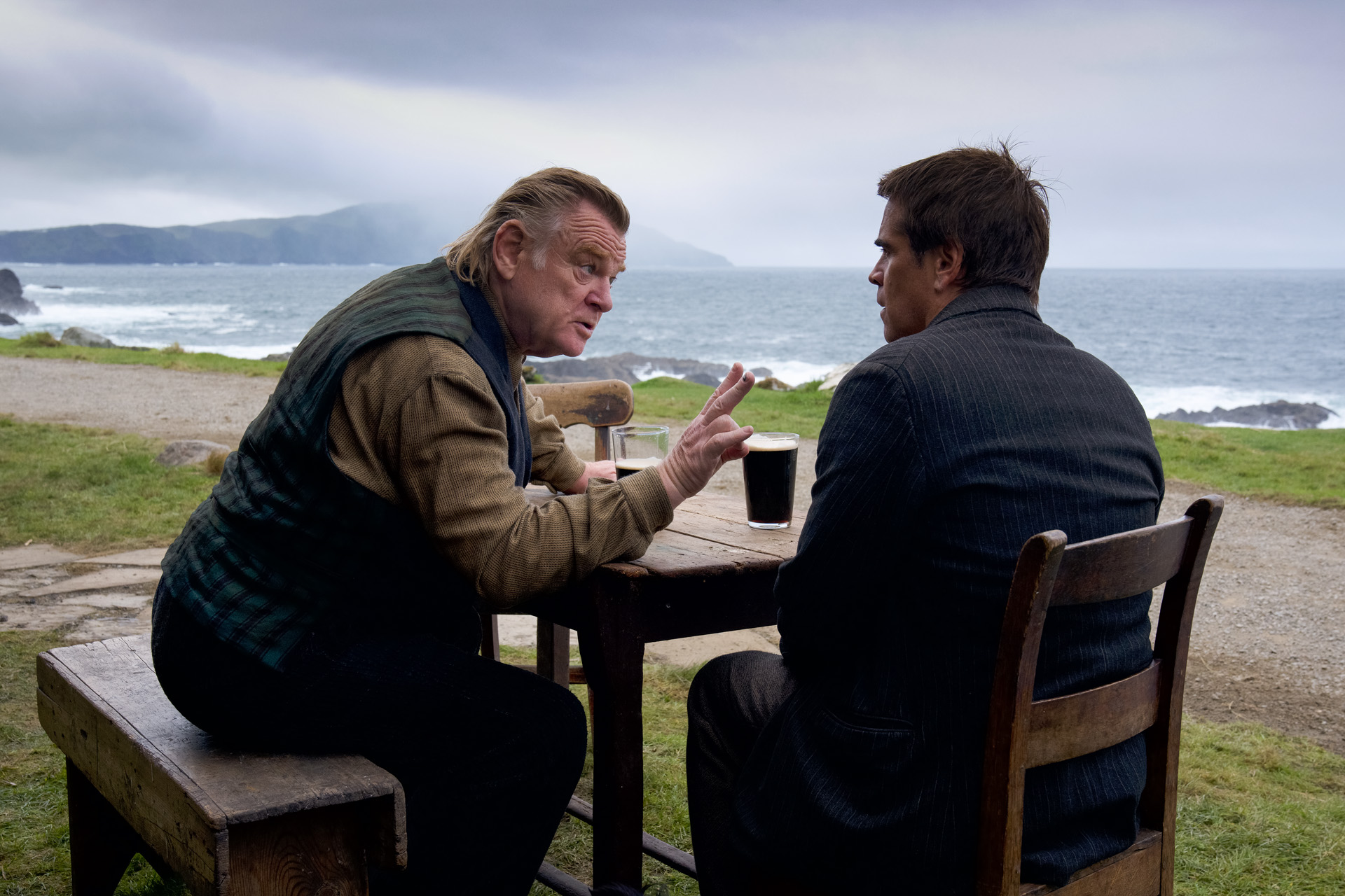 Colin Farrell and Brendan Gleeson in the film THE BANSHEES OF INISHERIN.