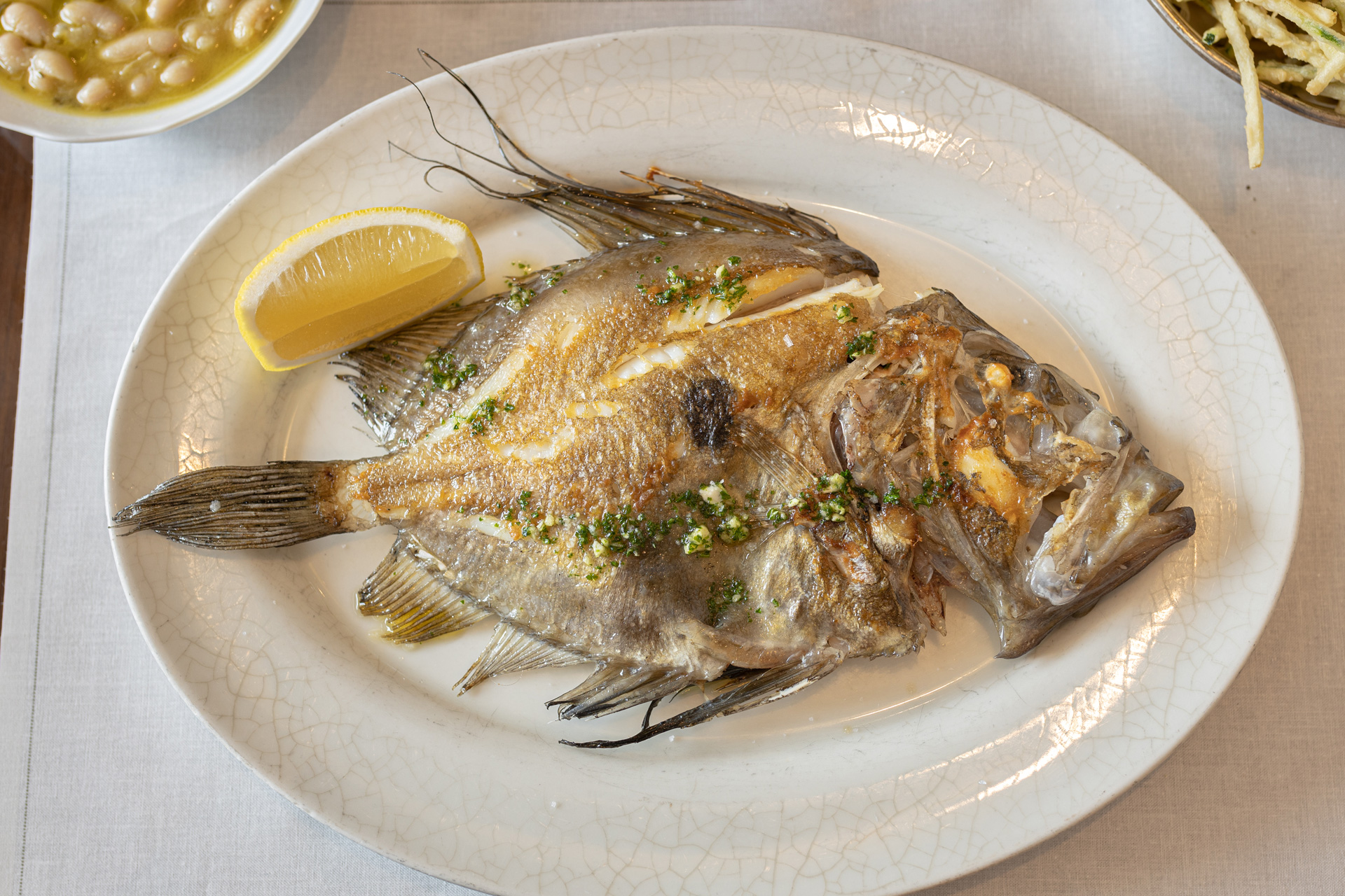 John Dory fish at The Seahorse in Dartmouth