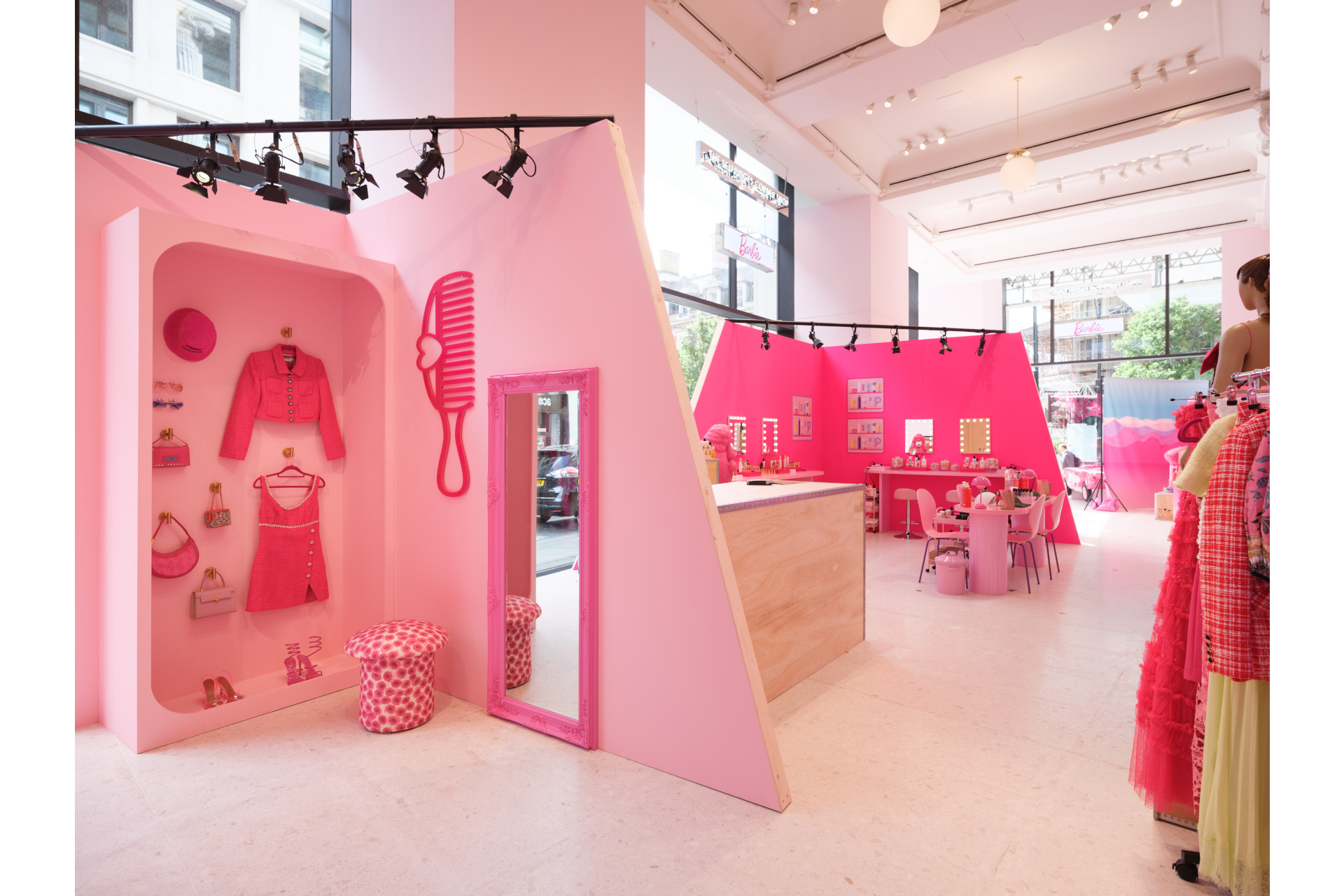 Pink Barbie display