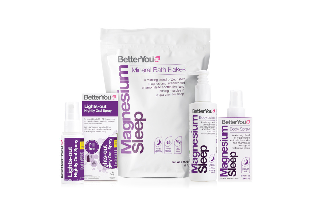 White and purple packaged products