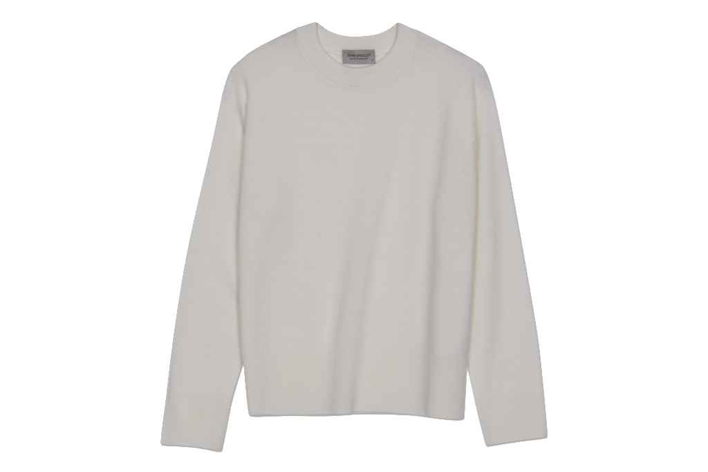 White long sleeve top