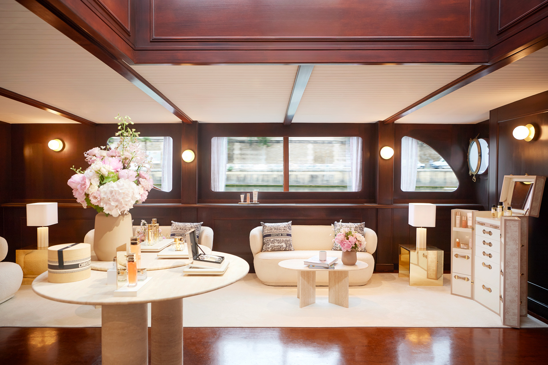 Inside the Dior Spa Cruise yacht
