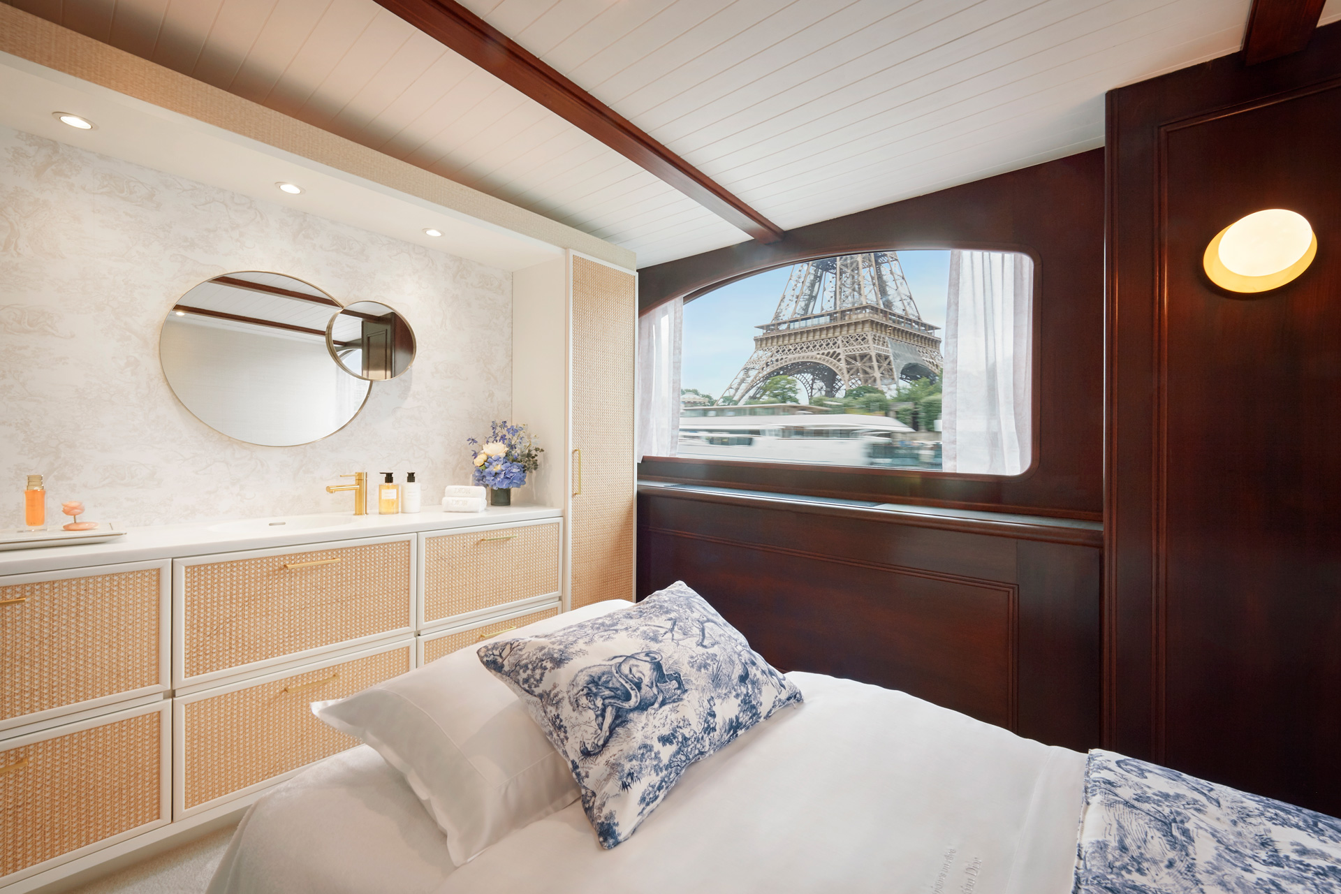 Treatment beds on the Dior Spa Cruise