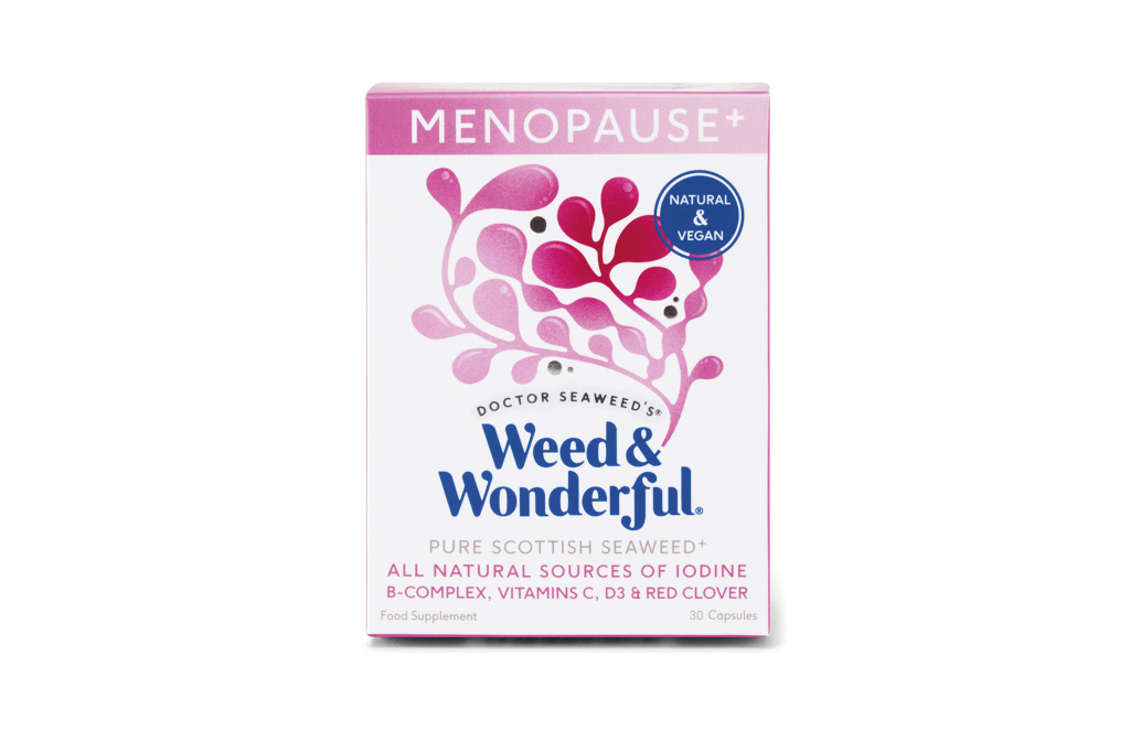 White box with pink and blue illustrations