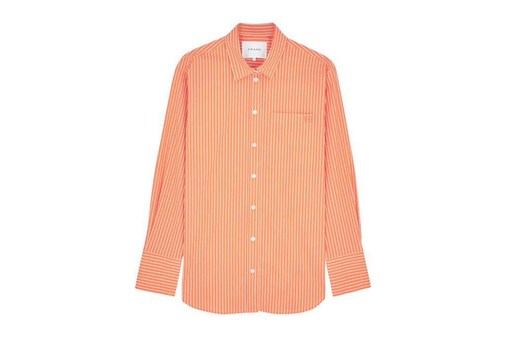 Orange striped shirt