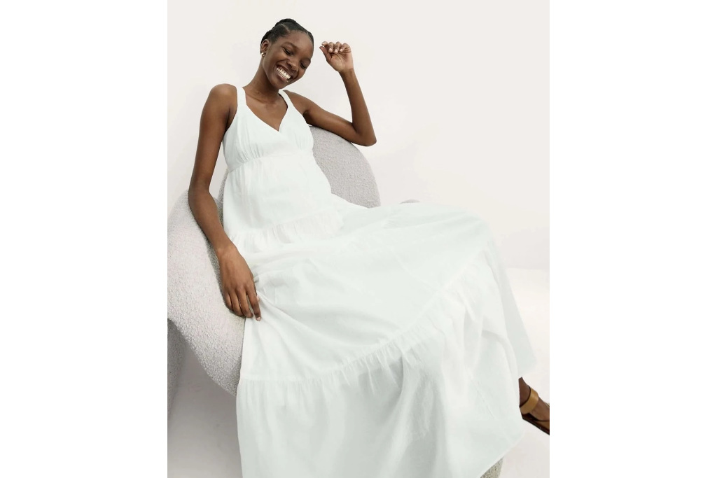 Woman in summer dress