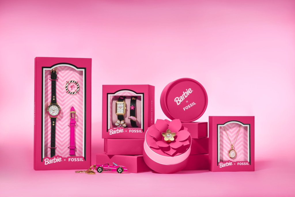 Pink watch and accessories