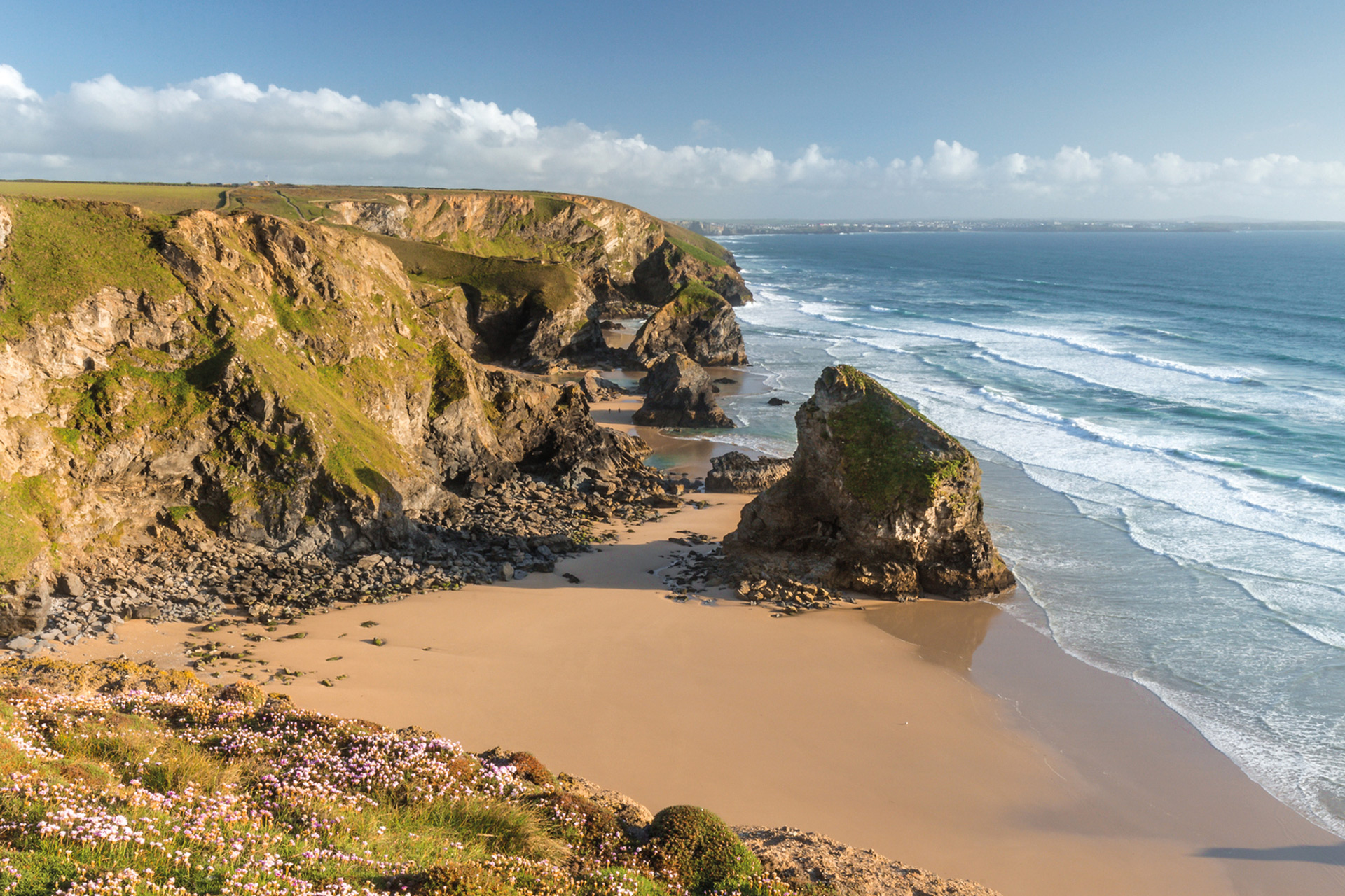 Clifftop with sea below