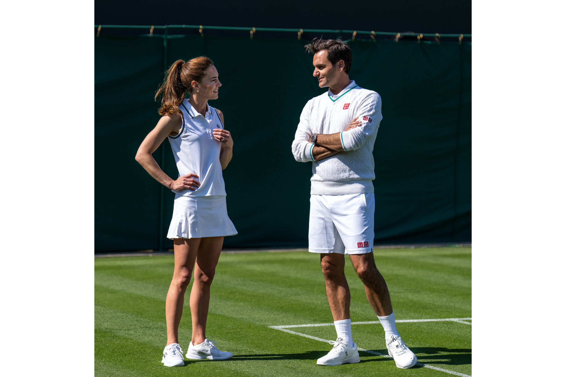 Kate Middleton and Roger Federer