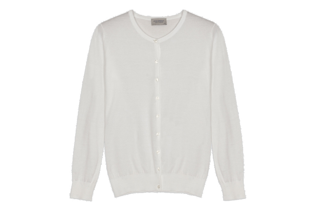 White cardigan
