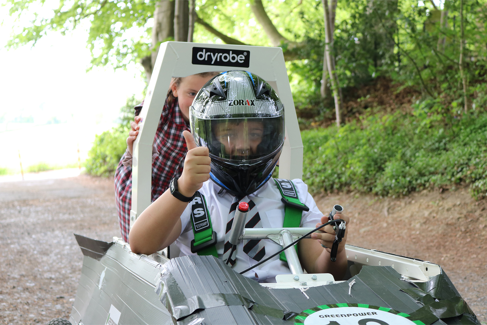 Kingswood pupil sat in the go-kart