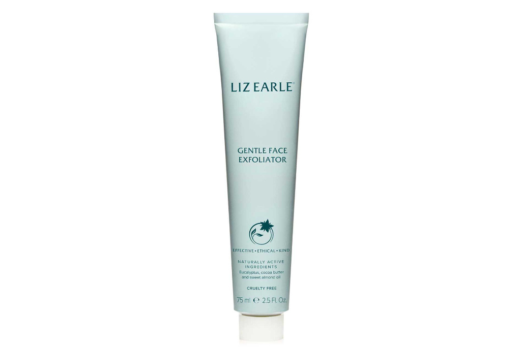 Blue skincare bottle