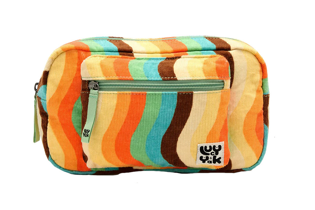 Multi-coloured bum bag
