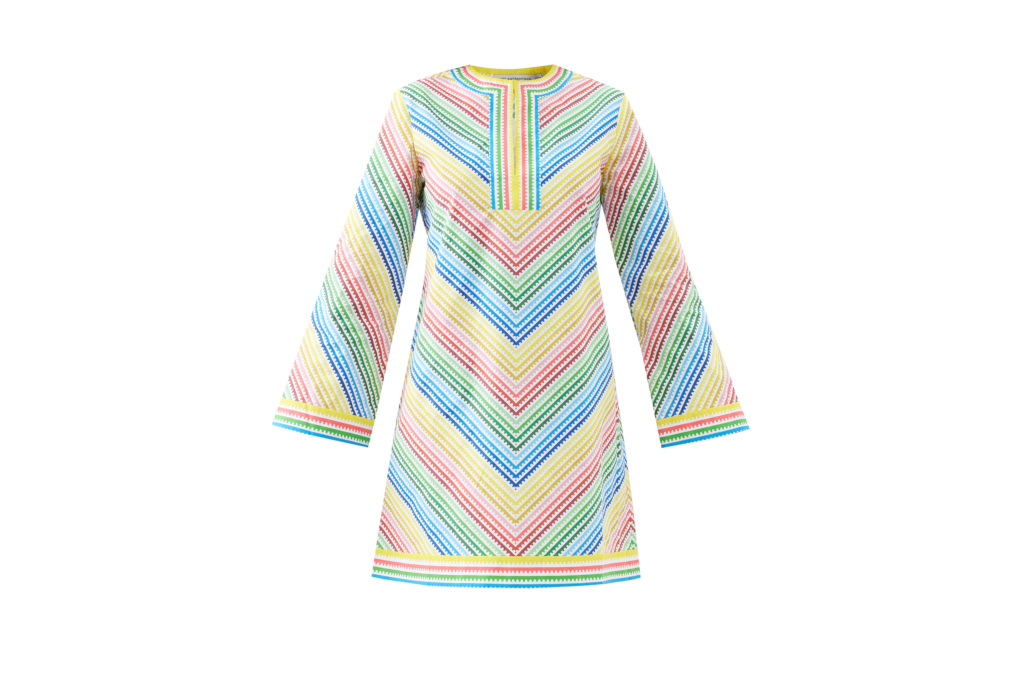 Rainbow stripe dress