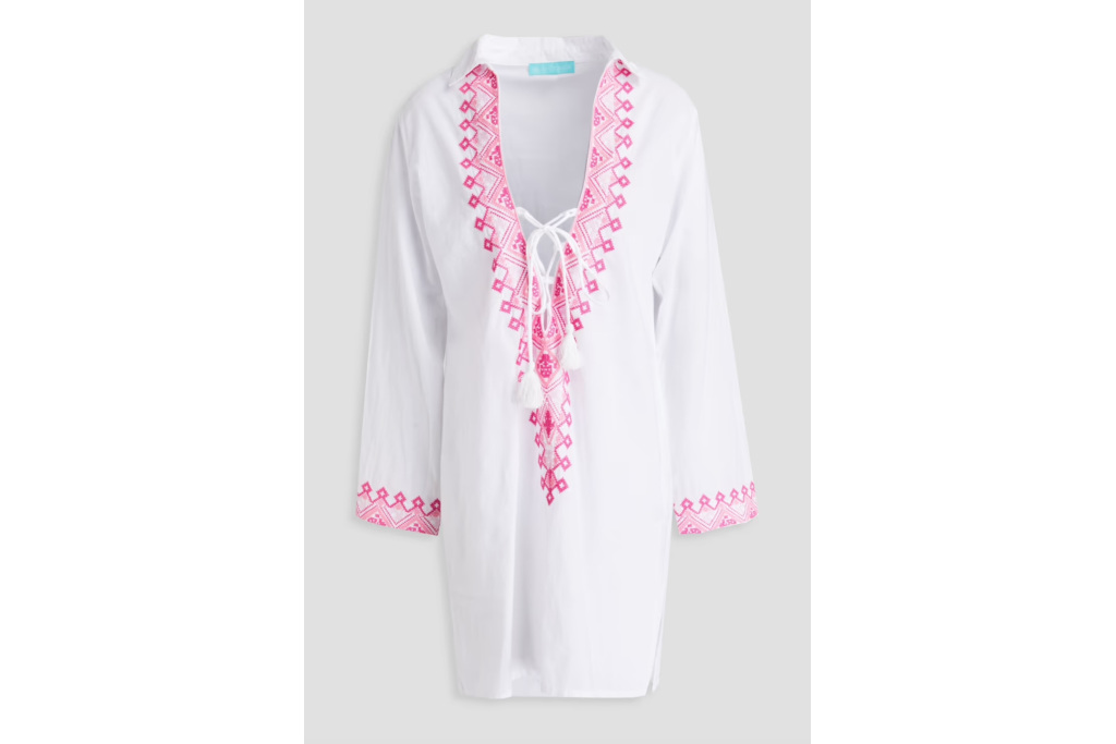 White and pink cover-up