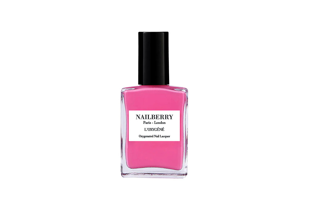 Pink nail polish bottle