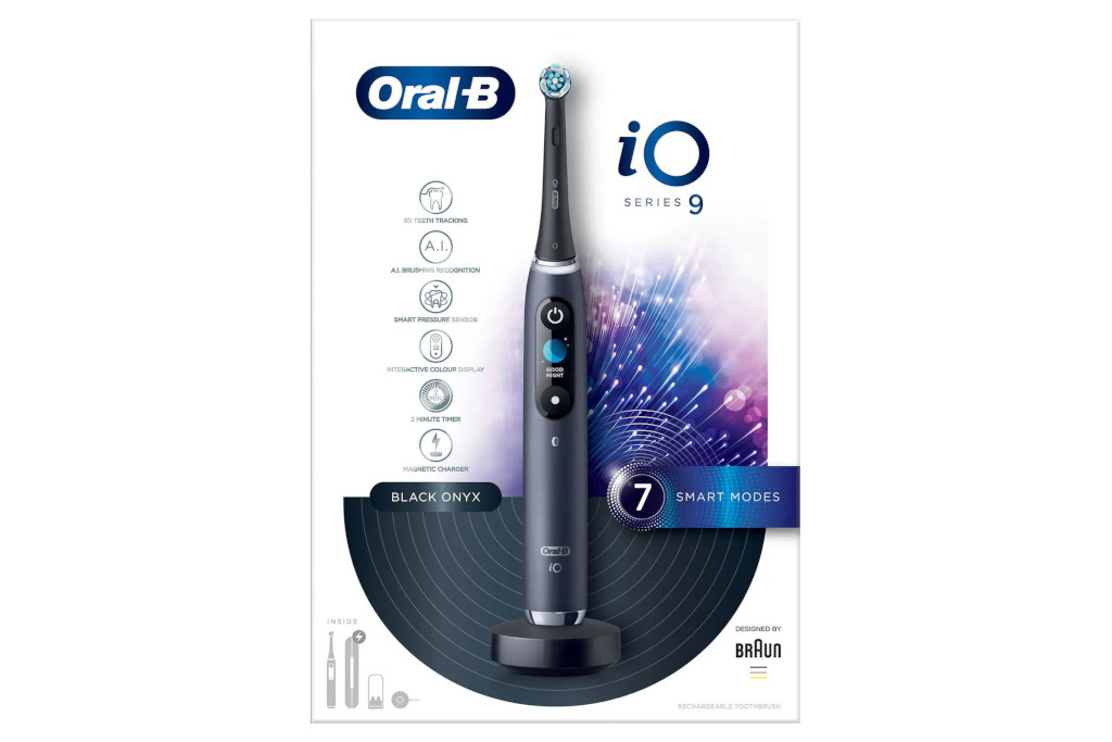 Black toothbrush on box