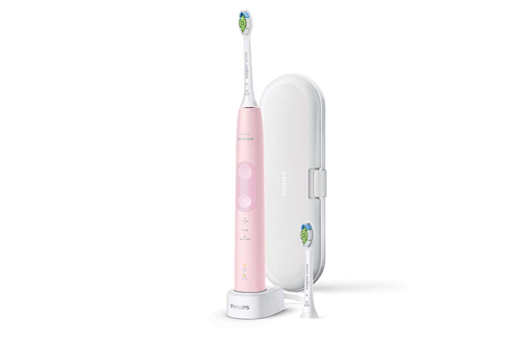 Pink toothbrush