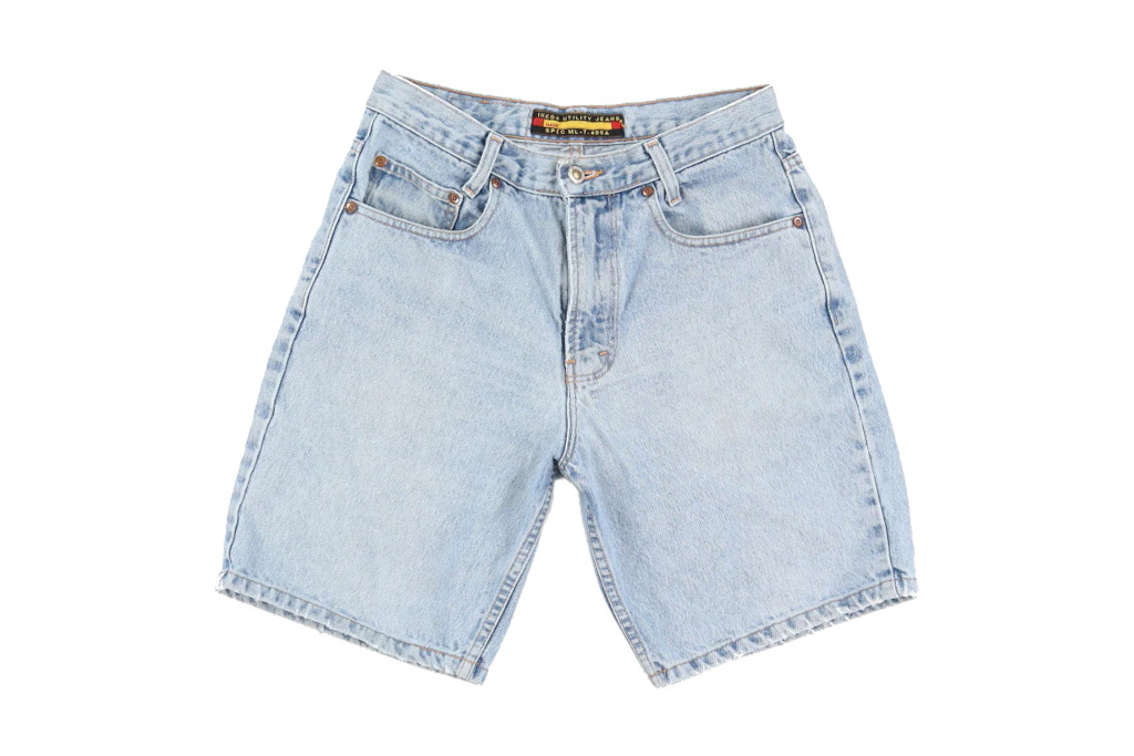 Light denim shorts