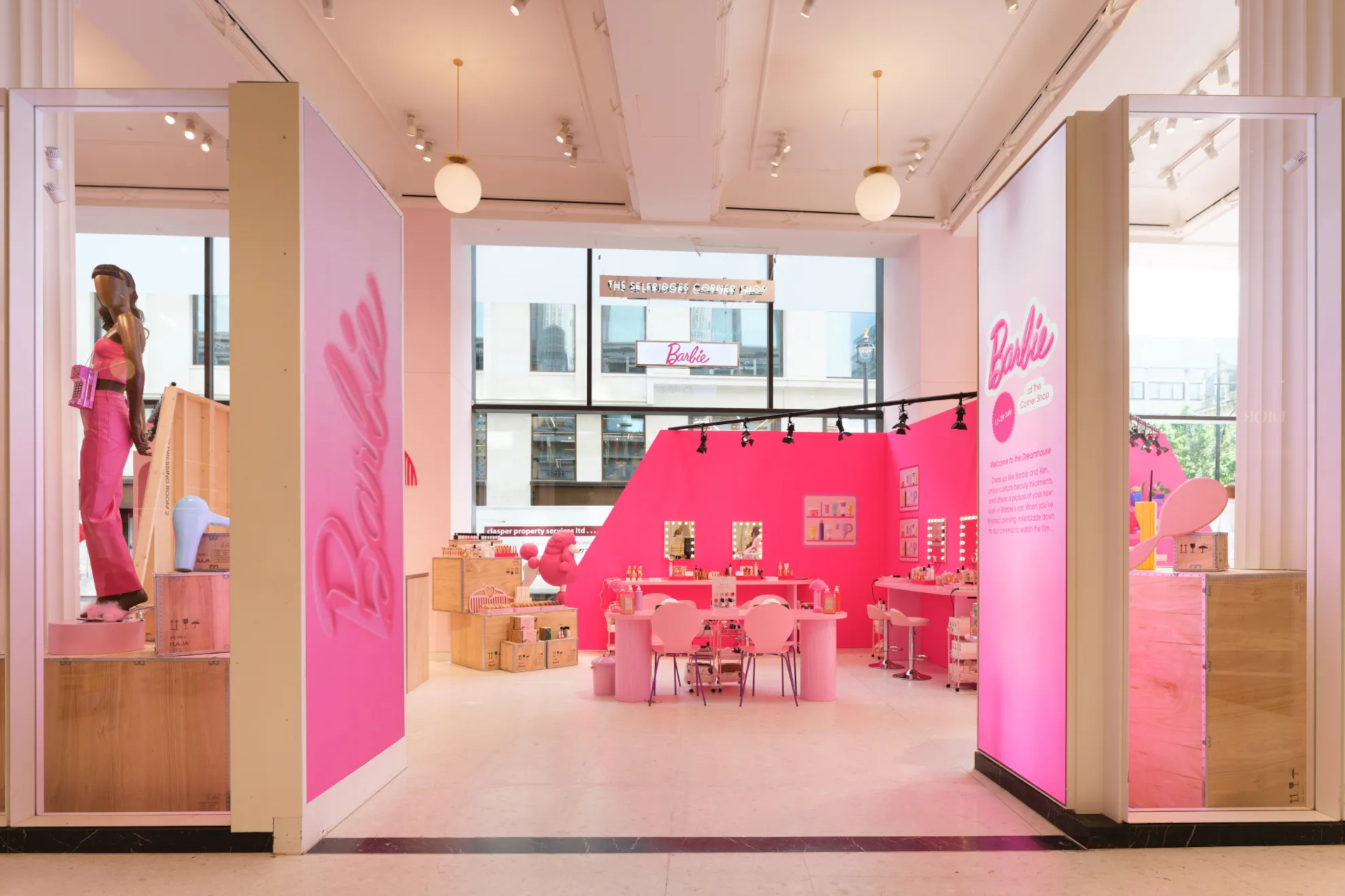 Barbie-themed pop-up at Selfridges