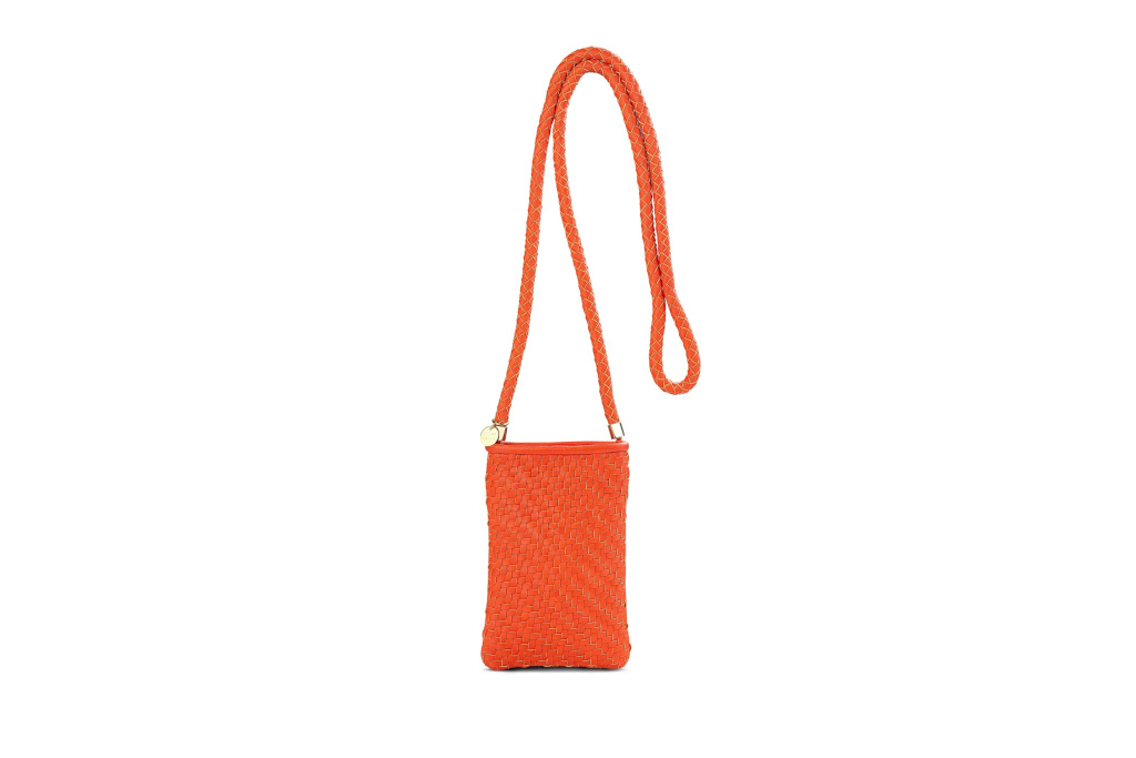 Orange phone pouch