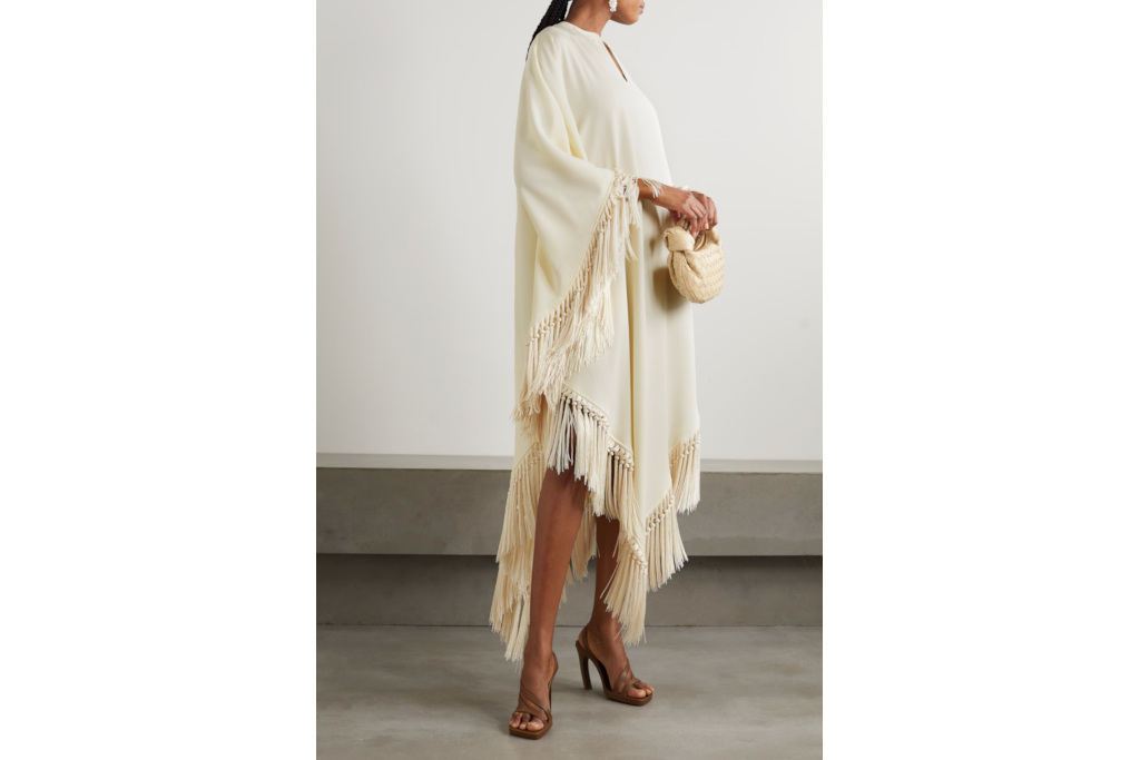 Woman in cream kaftan