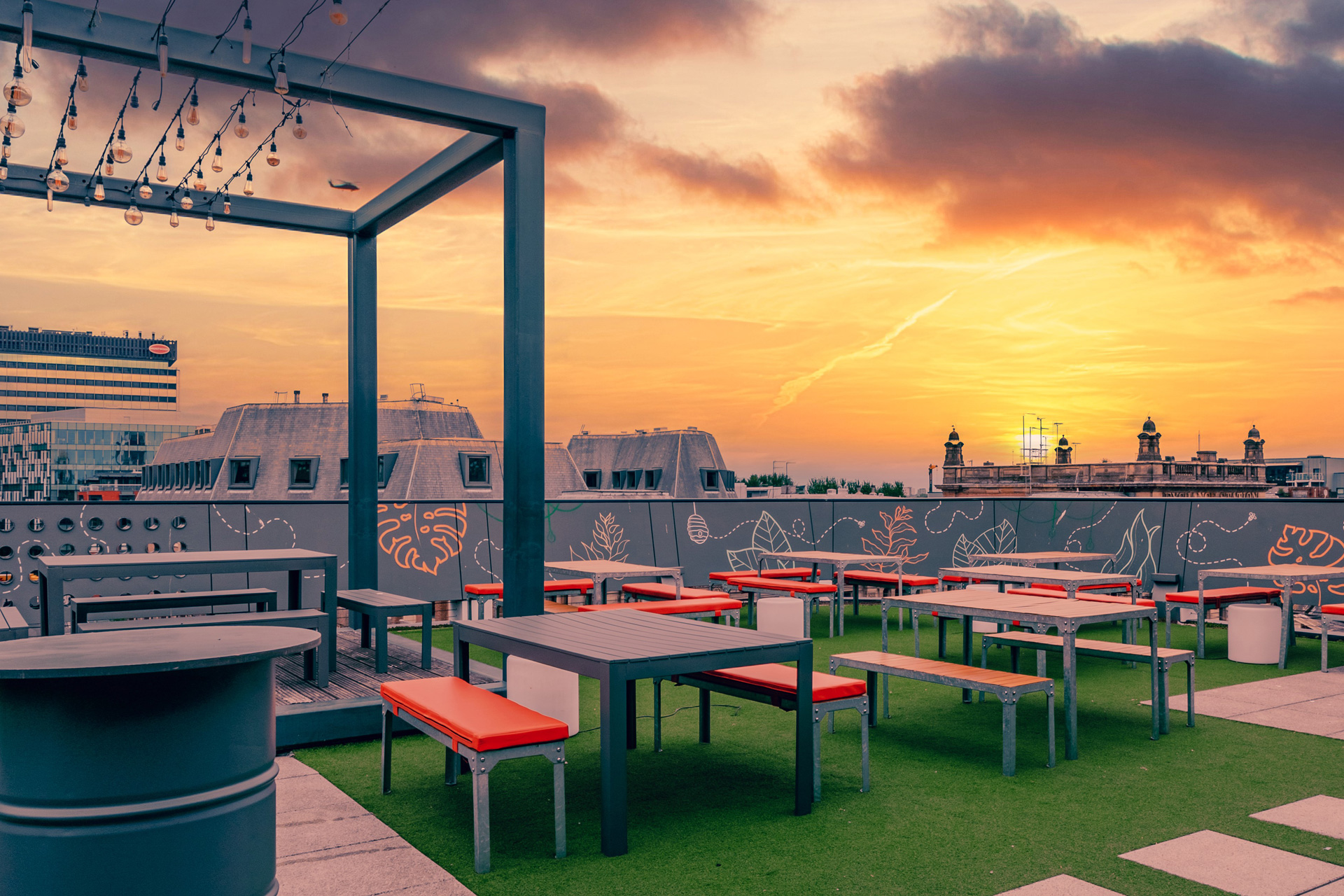 Tempest on Tithebarn, a rooftop bar in Liverpool