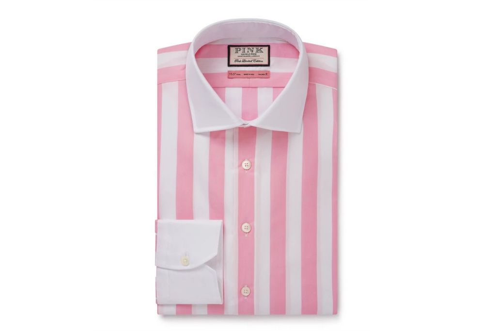 Pink and white stripe shirt