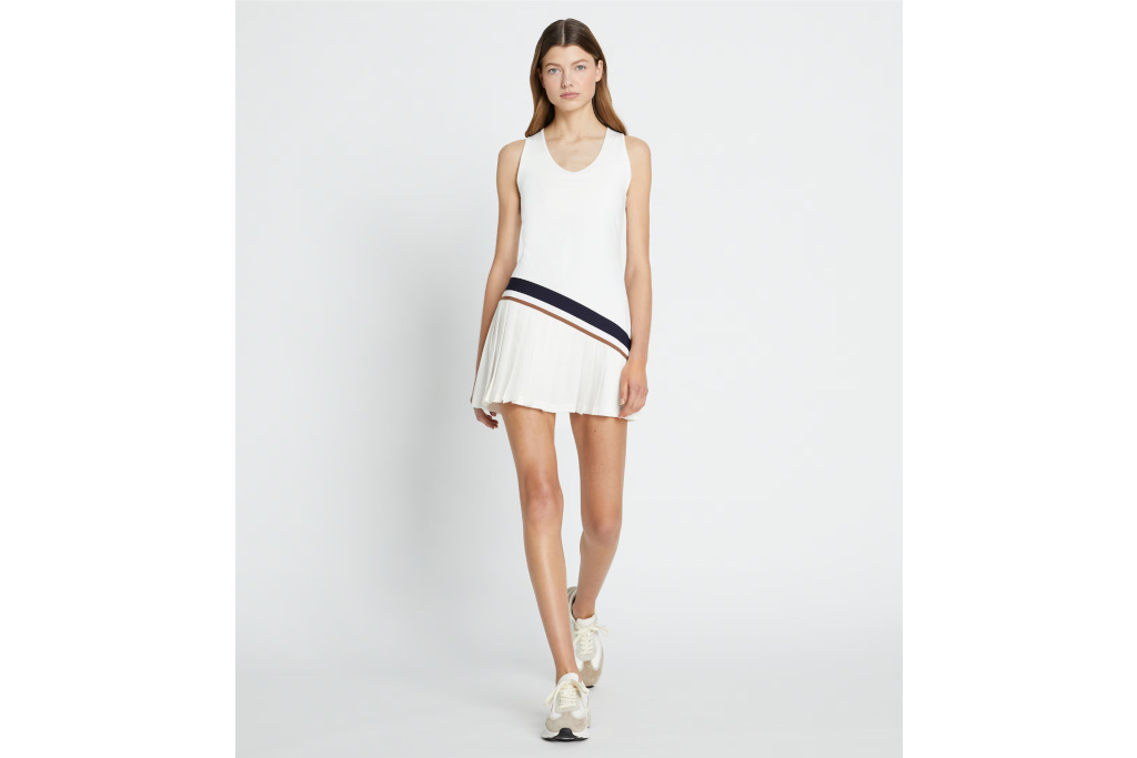 Woman in tennis dress