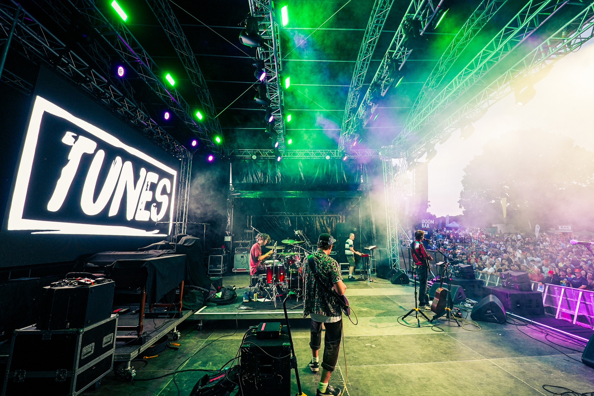 Stage at Tunes in the Park