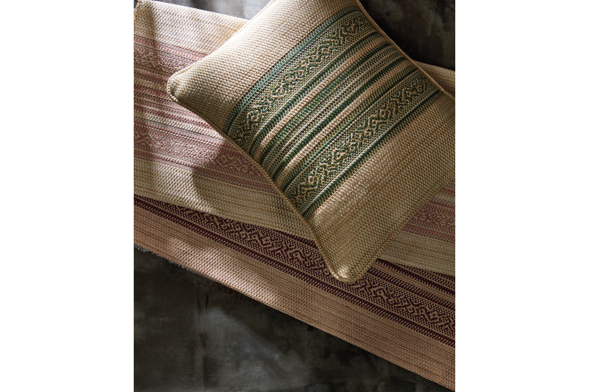 Close up of cushion