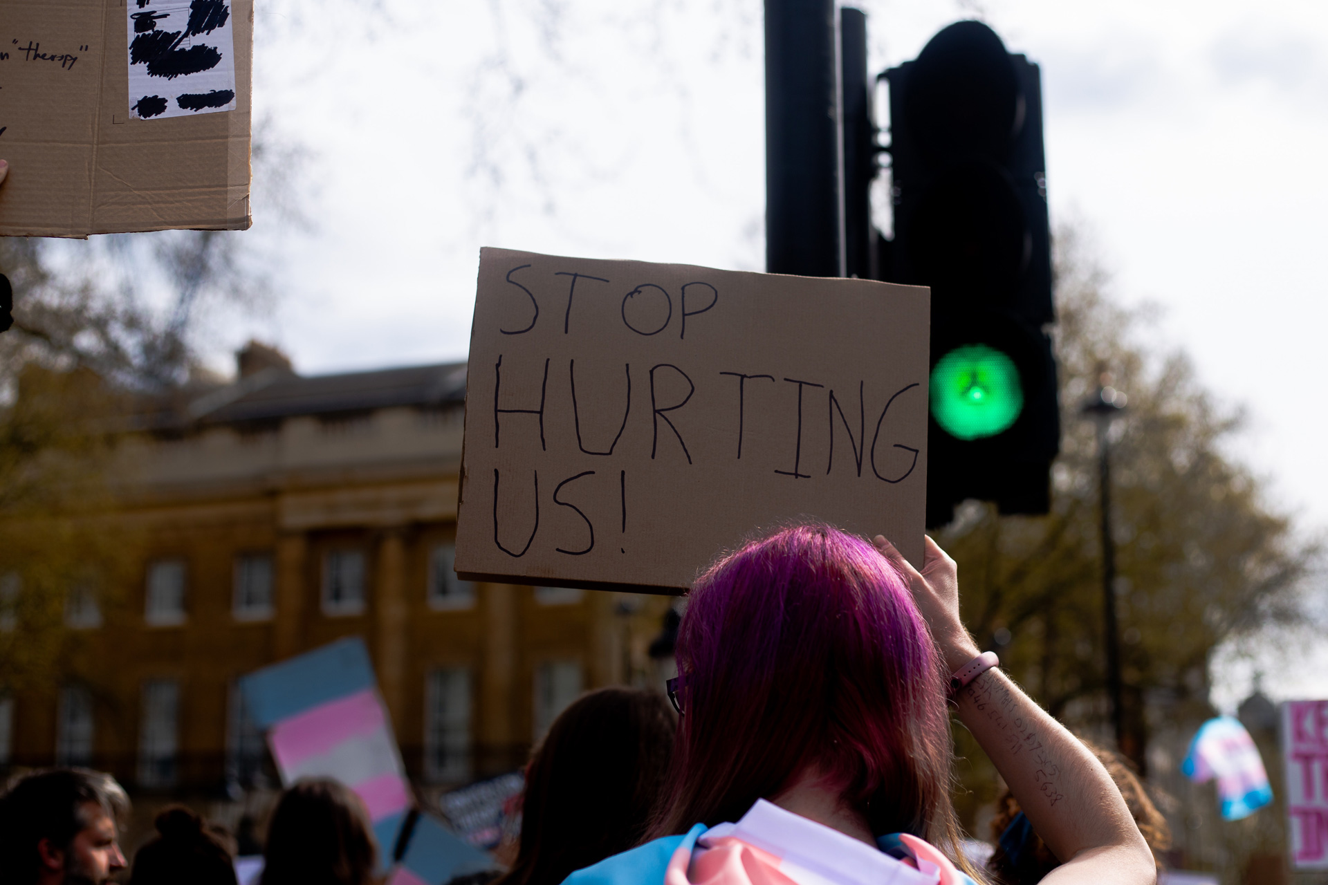 The Trans Rights Protest London, April 2022