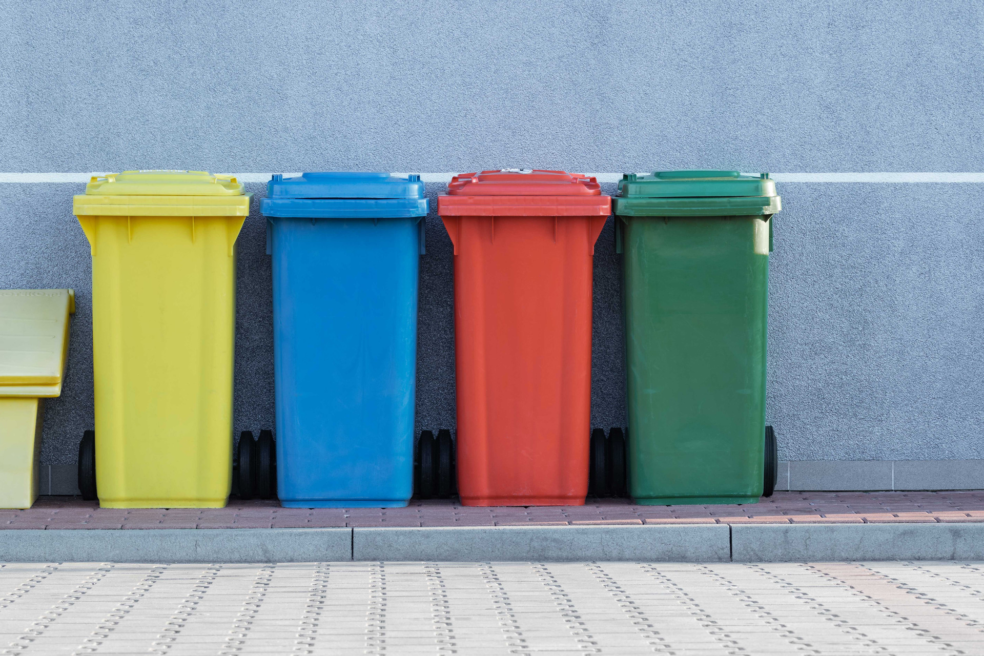 Four bins in a row