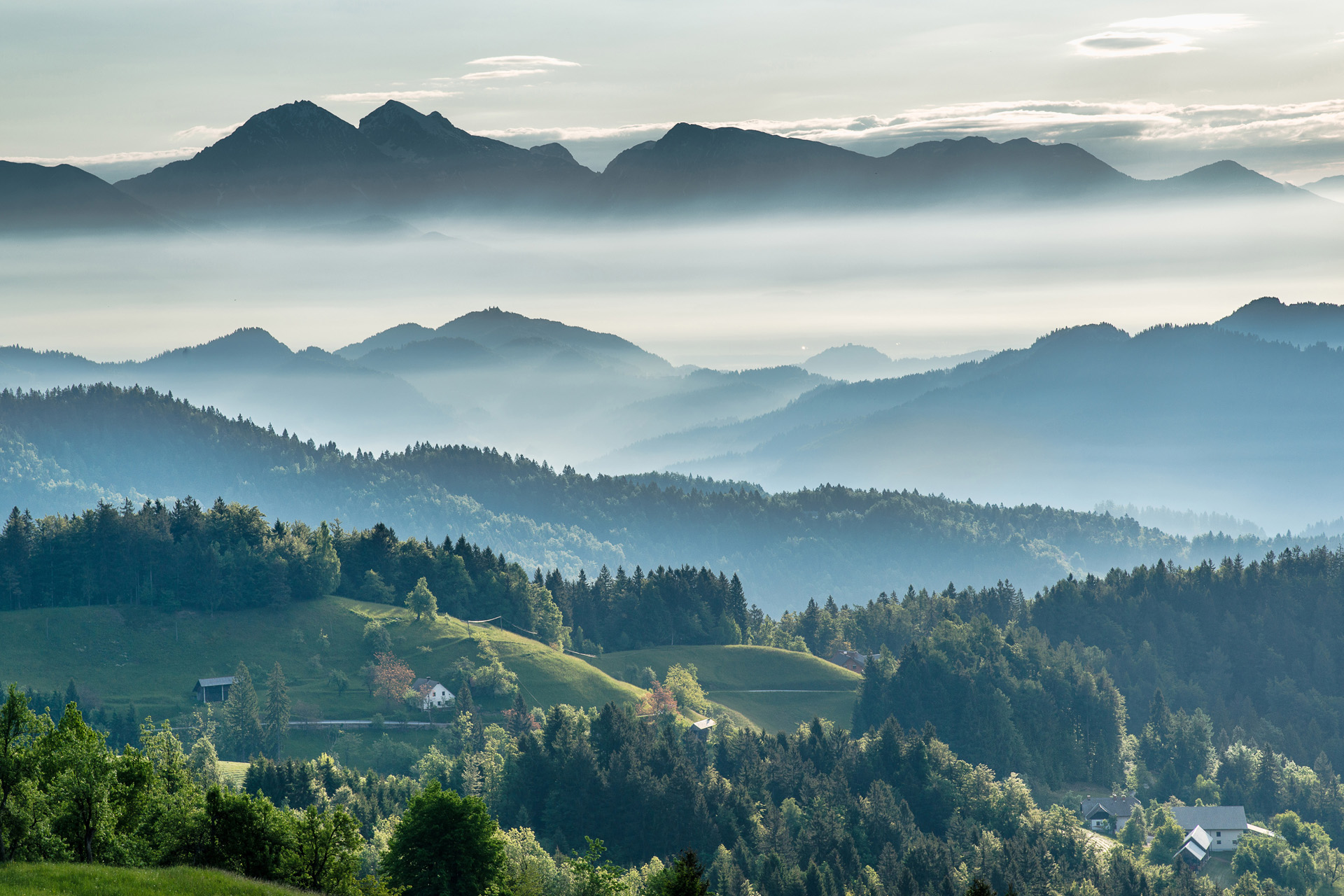 A nature scene in Europe