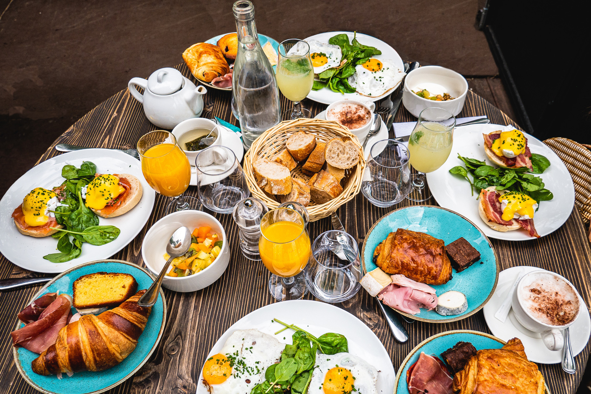 A brunch spread